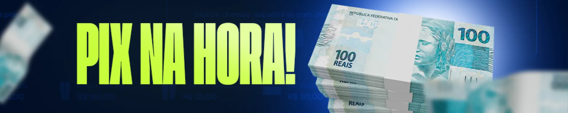 Prêmios até R$ 50.000,00 NO PIX