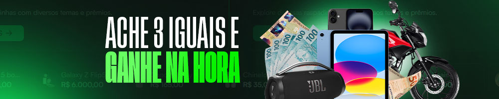 Prêmios até R$ 2.500,00 NO PIX